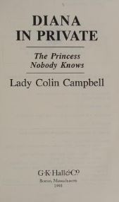 Diana in Private: The Princess Nobody Knows - Scanned Pdf with Ocr